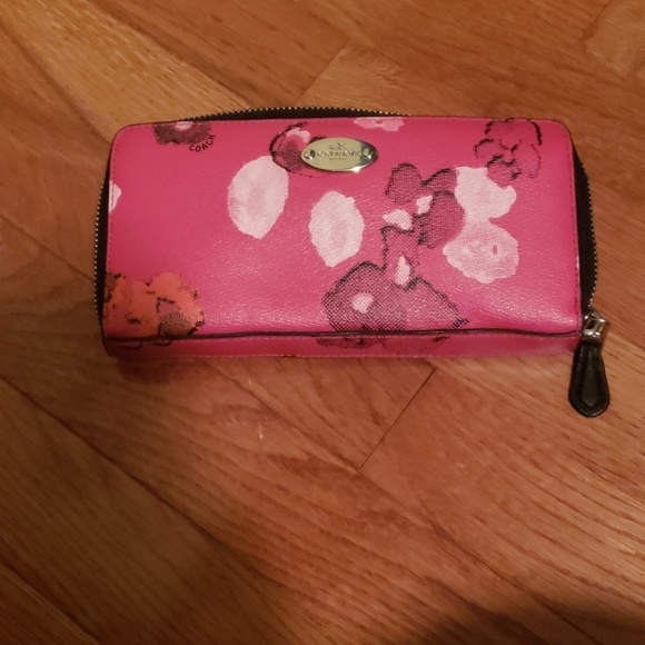 Coach Handbags - Coach pink floral wallet Coach Handbags - Coach pink floral wallet